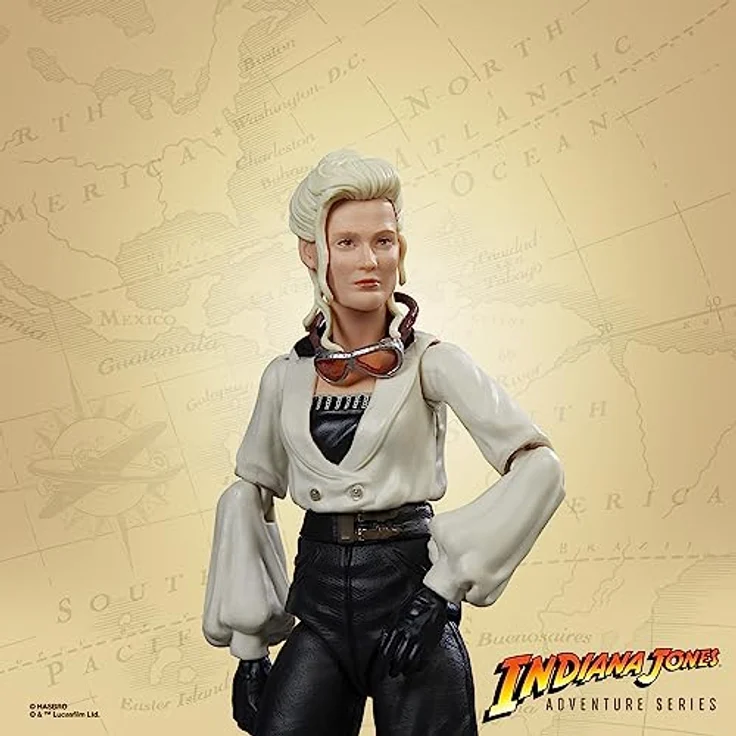 Hasbro INDIANA JONES The Last Cross Adventure Series, Dr. ELSA Schneider 15 cm Actionfigur mit abnehmbarer Brille und Gral Zubehör – Bild 2