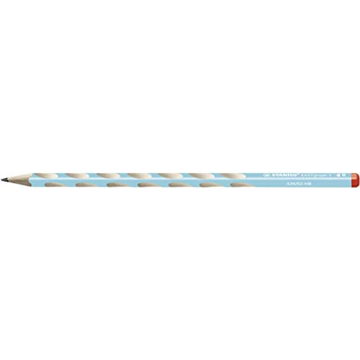 STABILO EASYgraph S - Ergonomischer Dreikant-Bleistift für Rechtshänder, schmal, HB, blau, 2er Pack – Bild 2