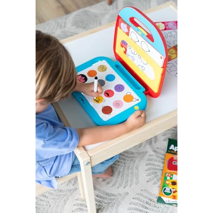 Diset Yo Aprendo - Dibujar, Lernset zum Zeichnen für Kinder ab 3 Jahren, inkl. 20 abwischbaren Blättern und Marker, mehrfarbig – Bild 3