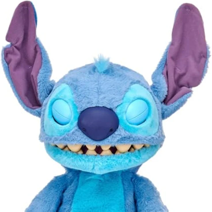 Famosa Disney Stitch Puppetronic, elektronisches Plüschtier mit über 100 Aktionen und Geräuschen, 45 cm, blau – Bild 7