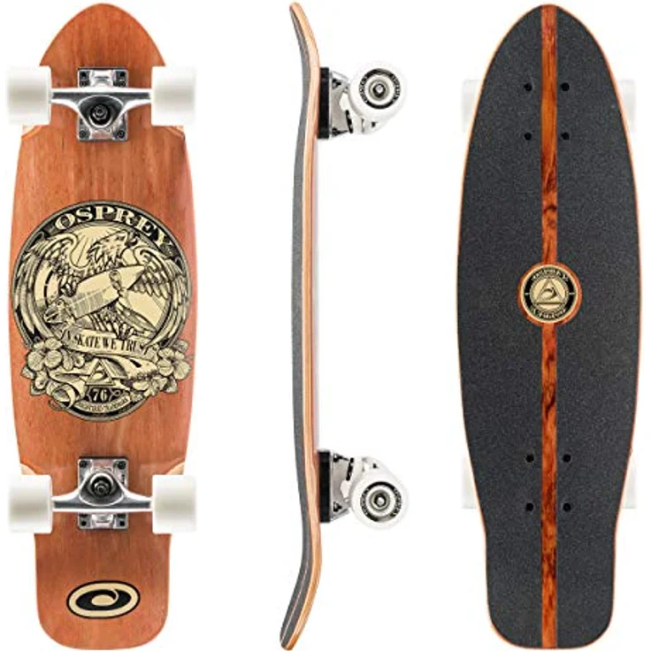 Osprey TY5343 ?In Skate We Trust? Single Kick Mini Cruiser Skateboard – Bild 1