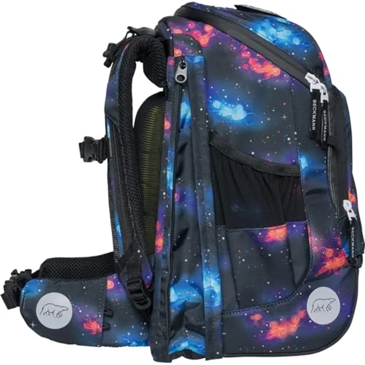 Beckmann Schulranzen-Set Active Air FLX Ninja Elements, 6-teilig, Grundschule, inkl. Regenüberzug, 20-25L, Black, Norwegische Qualität, Ergonomisches Design, 4 Jahre Garantie – Bild 5