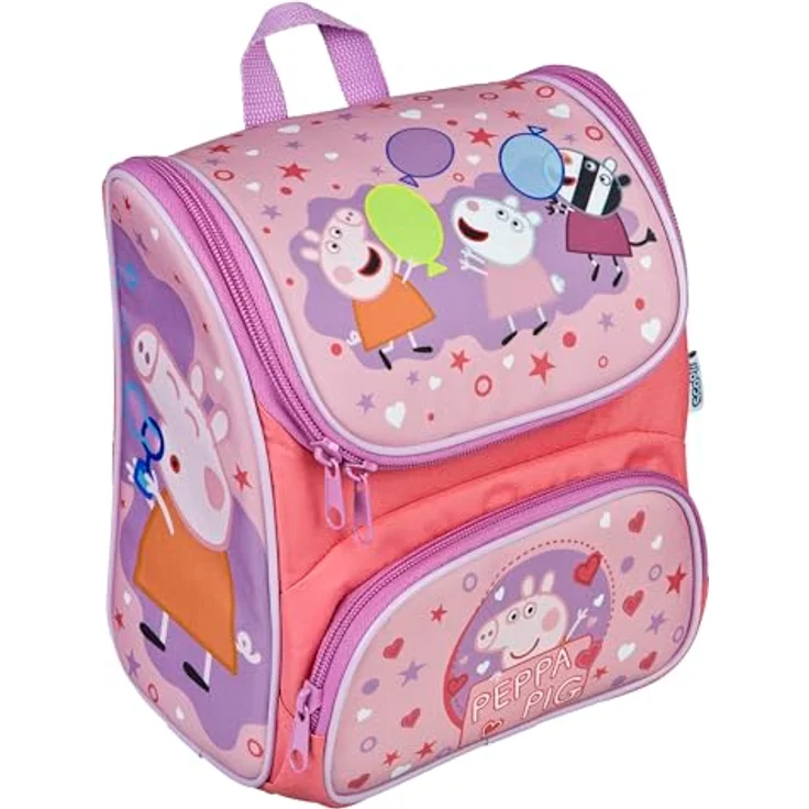 Scooli Vorschulranzen Cutie, Peppa Pig, 6,5 l Volumen, gepolsterte Tragegurte, abnehmbarer Brustgurt – Bild 1