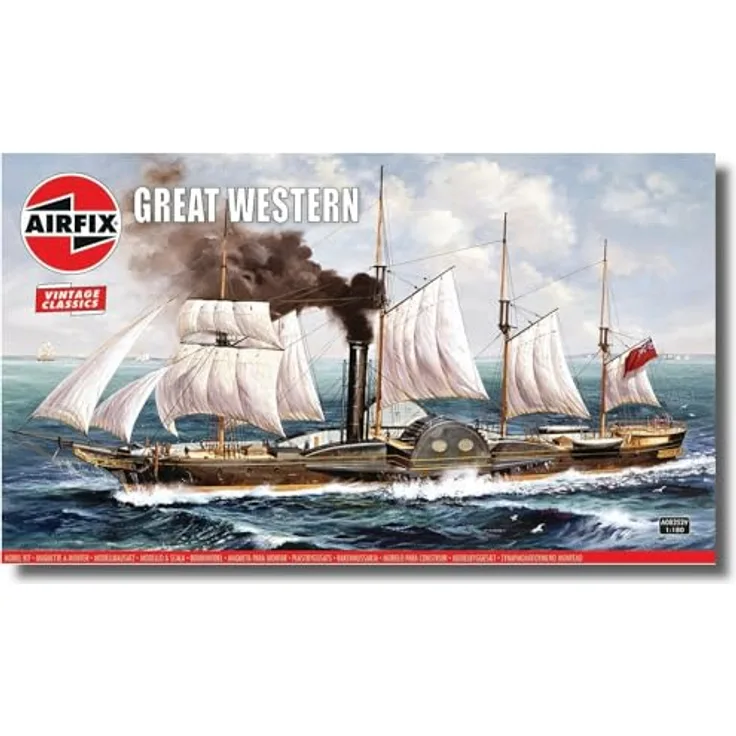 Airfix A08252V 1/180 Western Ship Modellbausatz, Mehrfarbig
