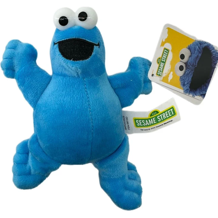 Sesamstrasse Kuscheltier Sesamstrasse Kuscheltier Krümelmonster Kuscheltier Plüsch Figur 20 cm (1-St), Super weicher Plüsch Stofftier Kuscheltier für Kinder zum spielen