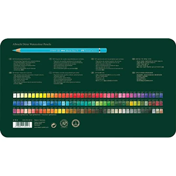 Faber-Castell 117511 - Aquarellstift Albrecht Dürer 120er Metalletui – Bild 4