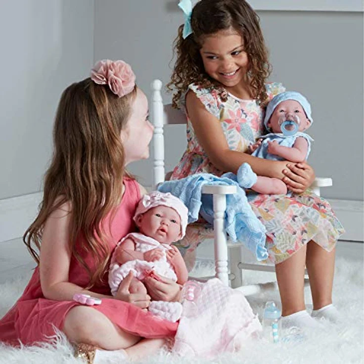 JC TOYS - „Newborn“-Babypuppe, blau (18054) – Bild 5