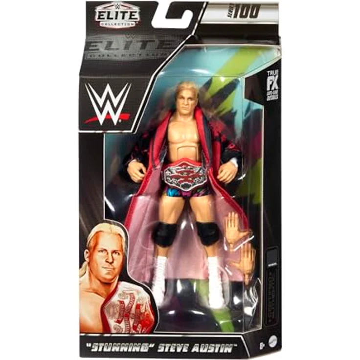WWE HKN84 - WWE Actionfiguren | WWE Elite „Stunning“ Steve Austin Figuren mit Zubehörteilen | Geschenke zum Sammeln – Bild 7