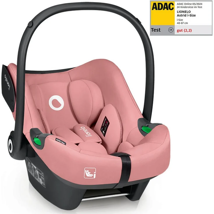 lionelo Babyschale Lionelo Autositz Astrid i-Size Kindersitz, Beige Sand, i-Size Kompatibilität, Höchster Sicherheitsstandard – Bild 1
