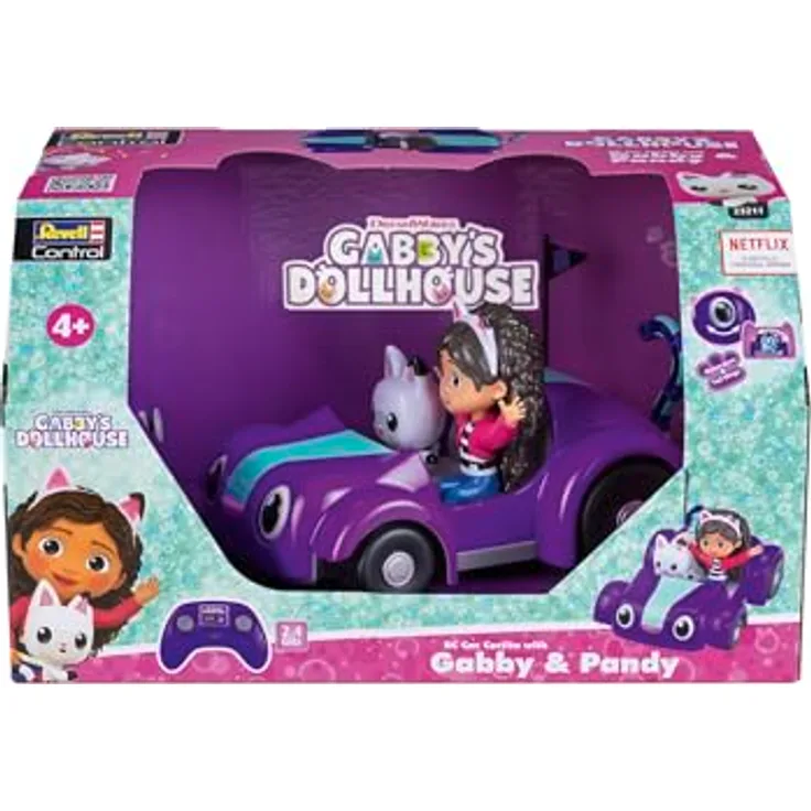 Revell Control RC Car Gabby's Dollhouse Carlita, Premium-Qualitäts-Fernsteuerungsspielzeug mit benutzerfreundlichem Handling und stilvollem Design