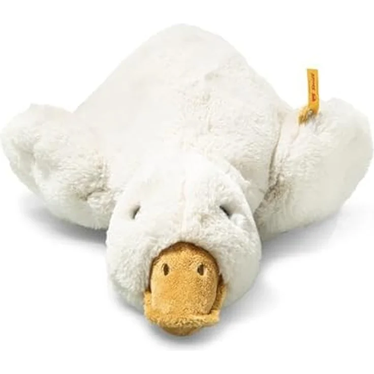 Steiff Gilda Gans, 47cm liegend, kuschelweiches Stofftier aus Plüsch, waschmaschinenfest, ideal zum Spielen & Kuscheln, weiß – Bild 1