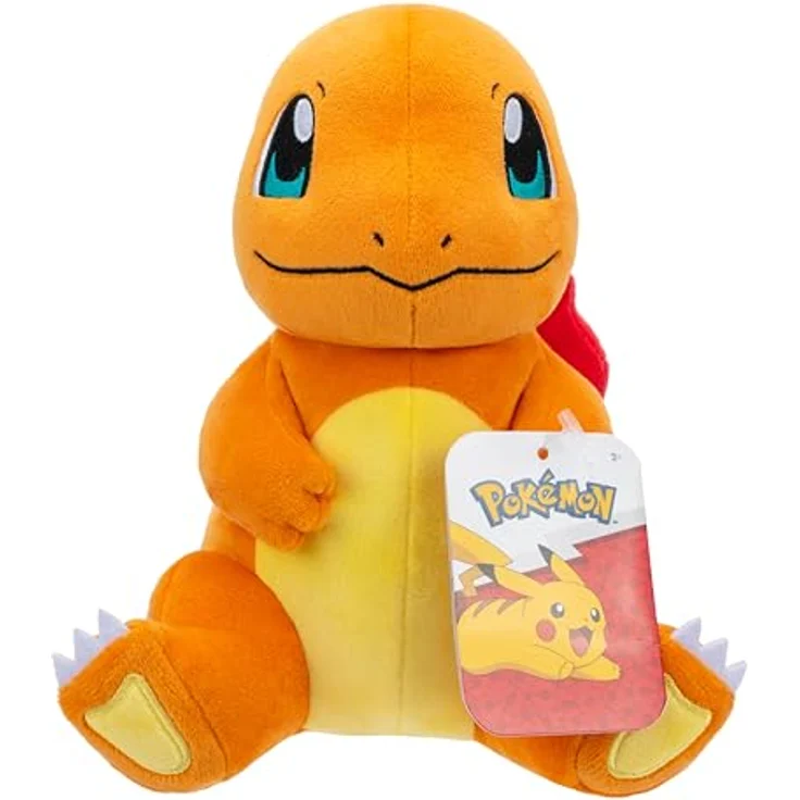 Pokémon Plush 20cm Charmander PKW3659, Orange - Weiches Kuscheltier für Kinder ab 2 Jahren, offizielles Pokémon Merchandise – Bild 5