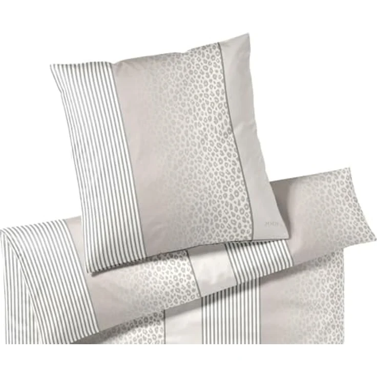 Joop! Bettwäsche Leo 4112 Cream - 07 Kissen 40x80 cm, Comfort-Satin im Leo-Design, 100% Baumwolle, Made in Germany – Bild 2