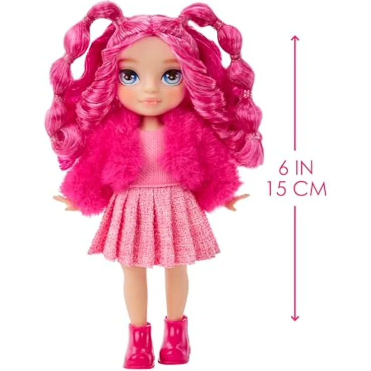 Rainbow High Anziehpuppe Rainbow High Littles Dolls - Magenta (Pink) - Modepuppe mit Zubehör, langem Haar und süßem Miniatur-Haustier - Preisvergleich – Bild 3
