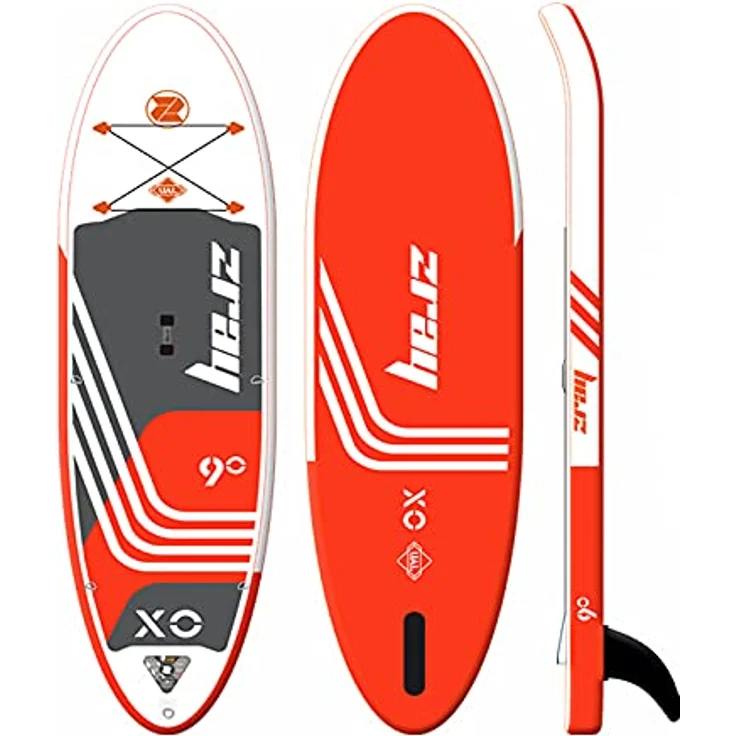 Zray SUP Aufblasbares Stand Up Paddle Board X0 275x76x15cm, 167 Liter Volumen, bis 85kg Last, mit Paddel, Pumpe und Transporttasche – Bild 5