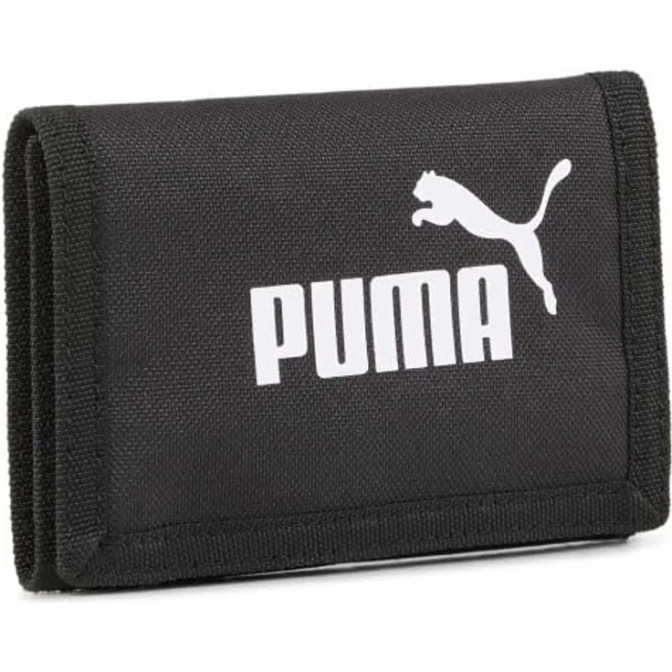 PUMA Geldbörse Phase Wallet, Kinderportemonnaie mit Klettverschluss, 2 Kartenfächer, Scheinfach und Reißverschluss-Münzfach