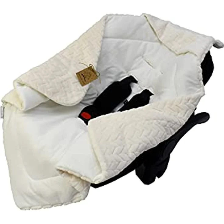 Universelle, weiche Einschlagdecke mit Kapuze für Neugeborene und für Jungen und Mädchen bis ca. 9 Monate. Eignet Sich für Kinderwagen, Babyschale, Kindersitz oder Babybett! Ganzjährig nutzbar. – Bild 2