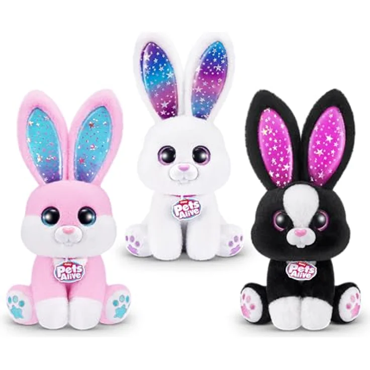 ZURU Zauberkasten Pets Alive Magic Bunnies, interaktives Zauberhase-Set in Weiß mit über 30 Zaubertricks und leuchtenden Ohren – Bild 4
