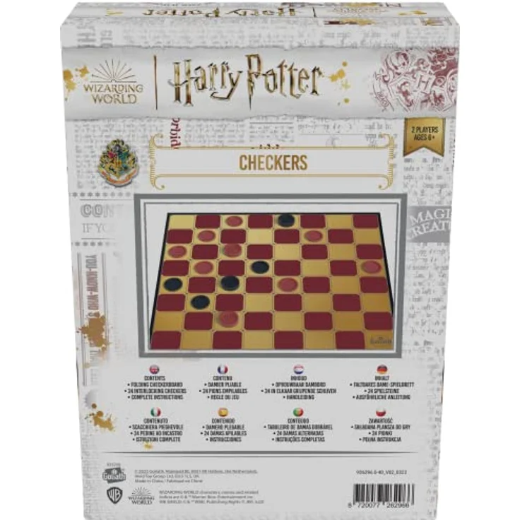 Goliath Harry Potter Checkers, Brettspiel für Kinder ab 6 Jahren, 2 Spieler, 24 Spielsteine mit H und P – Bild 3