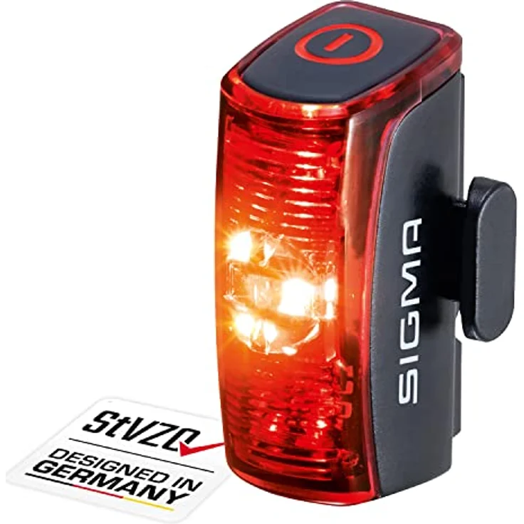 SIGMA SPORT Fahrradbeleuchtung Infinity 15200 Rücklicht Fahrradlicht StVZO zugelassen, extrem lange Leuchtdauer, schlanke Bauweise, seitliche Sichtbarkeit, LED, schwarz – Bild 2