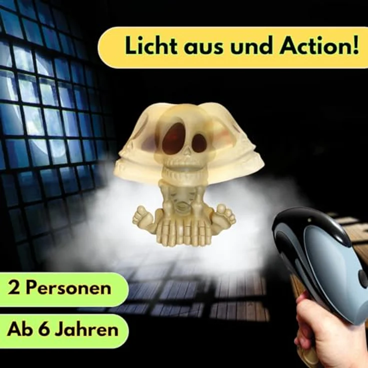Hutter Trade Geisterjagd - Vertreibe sie alle! Brettspiel mit gruseligem Johnny Skeletti, für Kinder ab 3 Jahren – Bild 2
