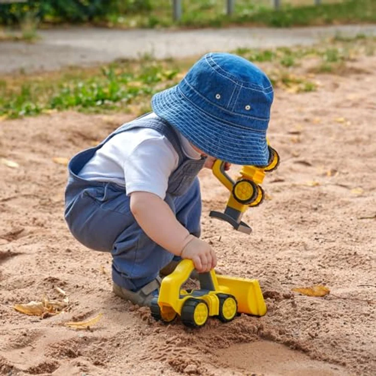 BIG Power Worker Griffy Bagger, Baustellenfahrzeug für Kleinkinder mit ergonomischem Griff, Soft Rädern und leicht zu reinigen, ab 12 Monaten – Bild 5