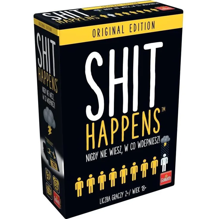 Goliath Toys Shit Happens, Kartenspiel mit 200 Karten und Shit Meter (Polnisch)
