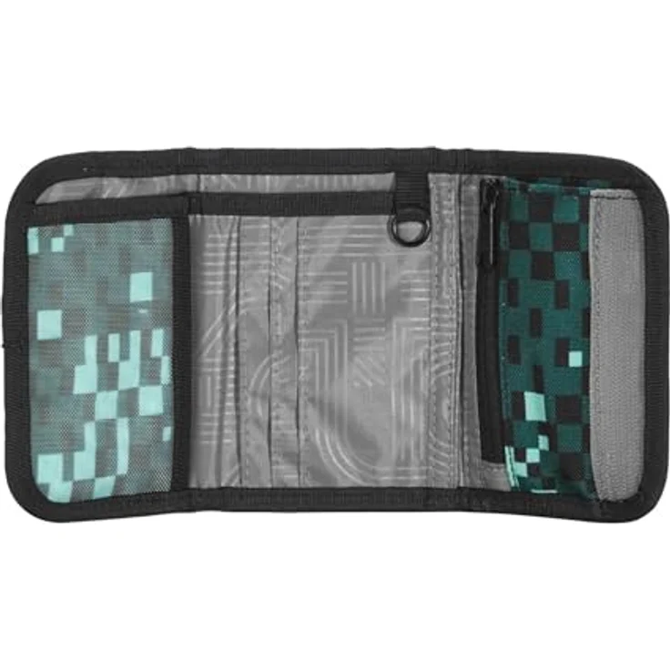 Coocazoo Geldbörse „Pixel Blox”, schwarz-grün, Portemonnaie mit Sichtfenster innen & außen, Münzfach & Kartenfächern, Klettverschluss, ab der 3. Klasse – Bild 2