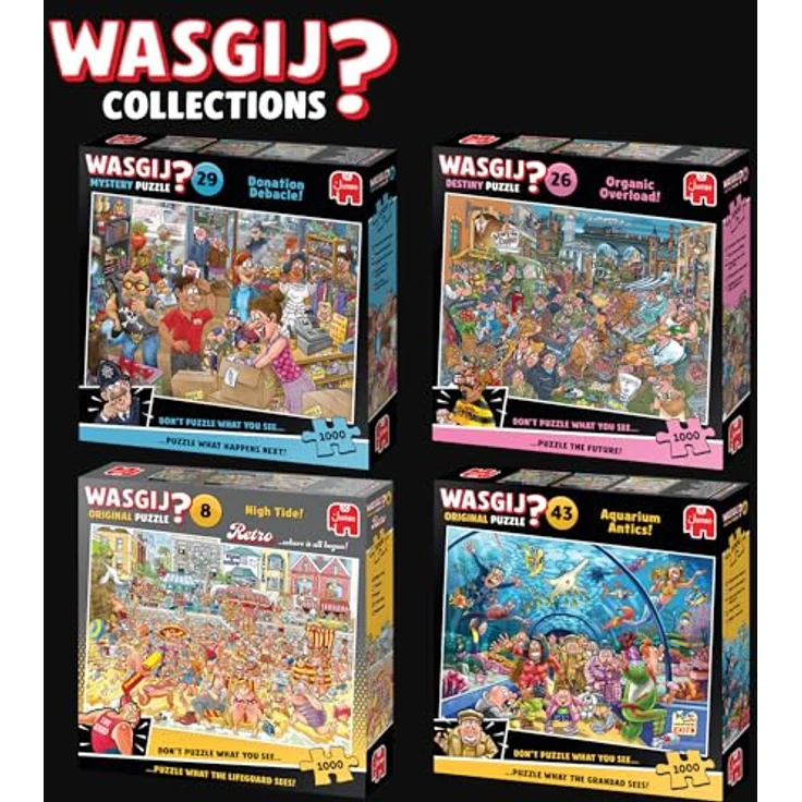 Wasgij Mystery 29 Donation Debacle!, 1000 Teile Puzzle mit fantasievoller Darstellung und spannenden Überraschungen – Bild 7