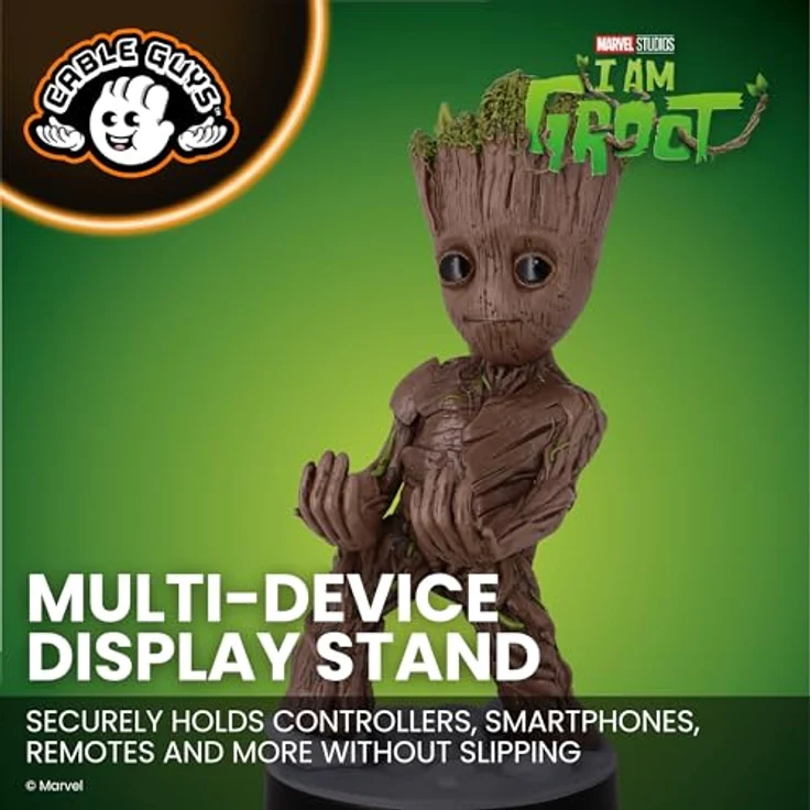 exquisite gaming Marvel Cable Guys Lade-Halter Smiley Toddler Groot 22 cm, intergalaktischer Kabelhalter für Controller und Handy – Bild 6