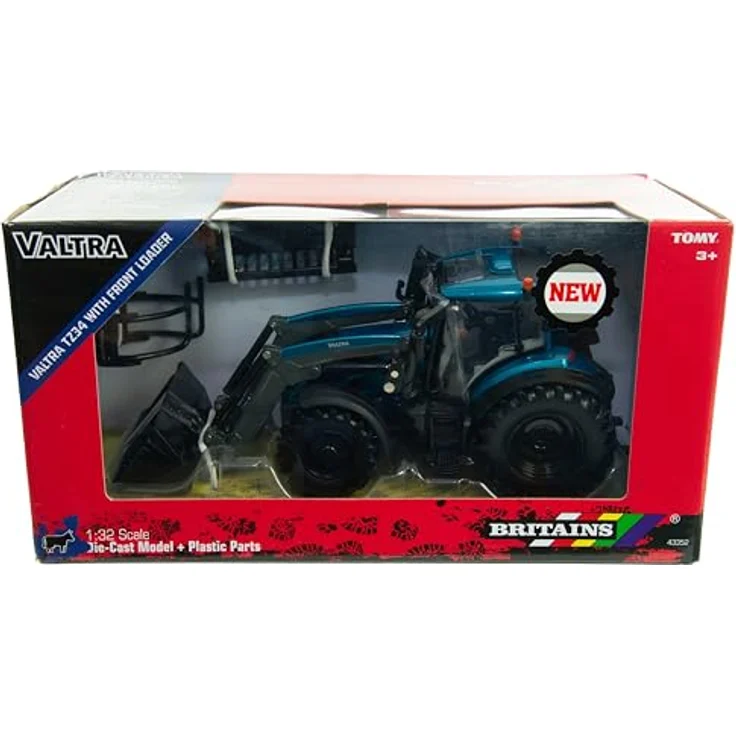 Tomy Valtra T234 Traktor mit Frontlader, Spielzeugfahrzeug für Kinder – Bild 7