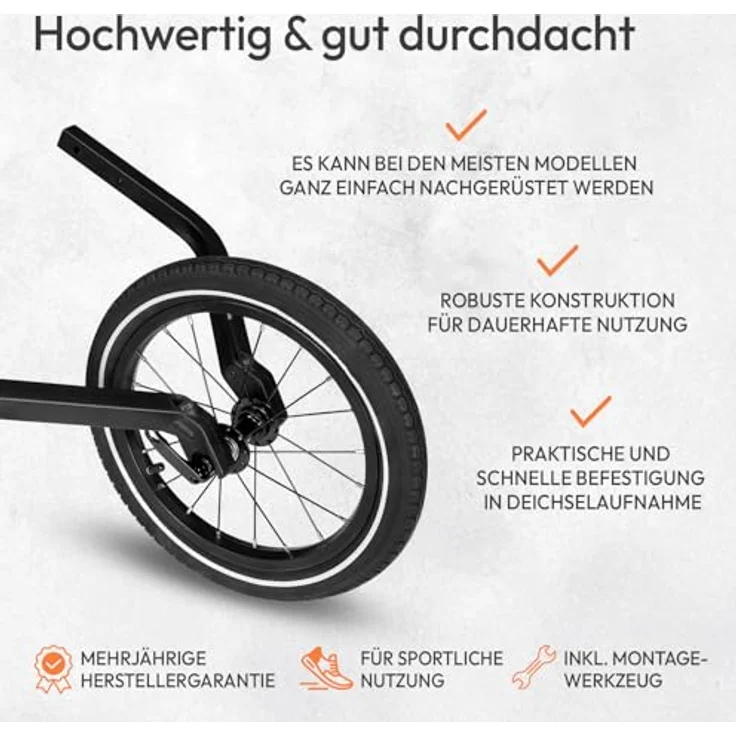 Qeridoo 14" Joggerrad für Zweisitzer ab 2020 – Bild 7