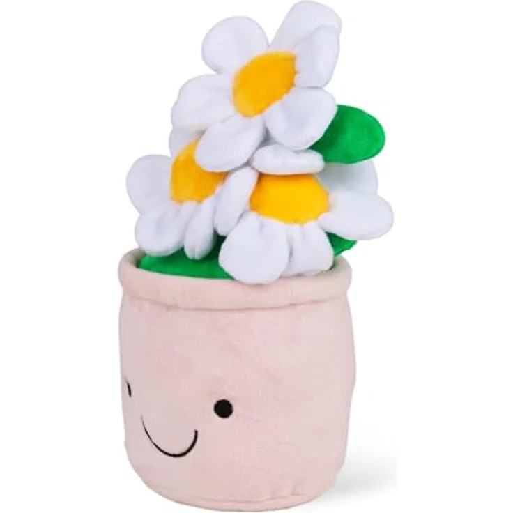 Tobar Kawaii Gänseblümchen Animigos Funky Friends Kuscheltier, flauschiger Deko-Begleiter für Blumenliebhaber – Bild 4