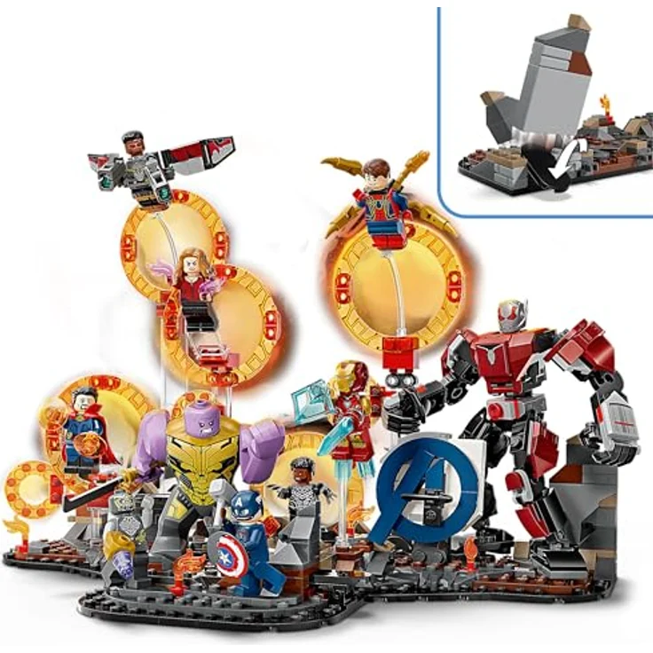LEGO MARVEL 76323, Avengers: Endgame Letzter Showdown, 621-teiliges Bauset mit 10 Minifiguren und Ant-Man-Mech, für Kinder ab 10 Jahren – Bild 4