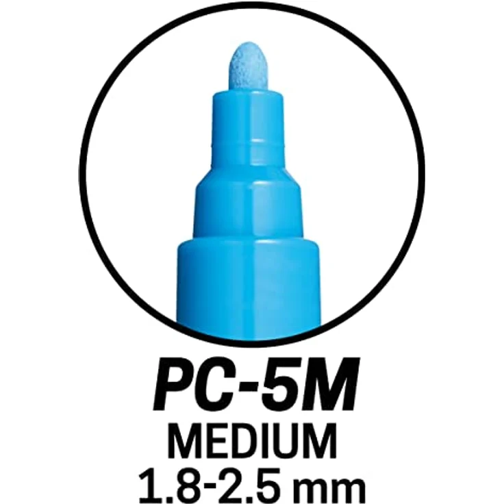 Posca - PC-5M Medium Rundspitze - Paint Marker - Deep Colors 8er Pack – Bild 3