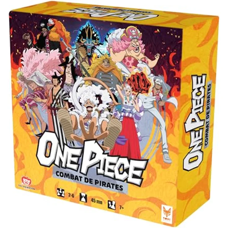 TOPI GAMES One Piece Kartenspiel Pirate battles *Französische Version* - Intensives und strategisches Kampfsystem, Spieler: 2-6, Empfohlenes Alter: 7+, Spieldauer: 45 Minuten