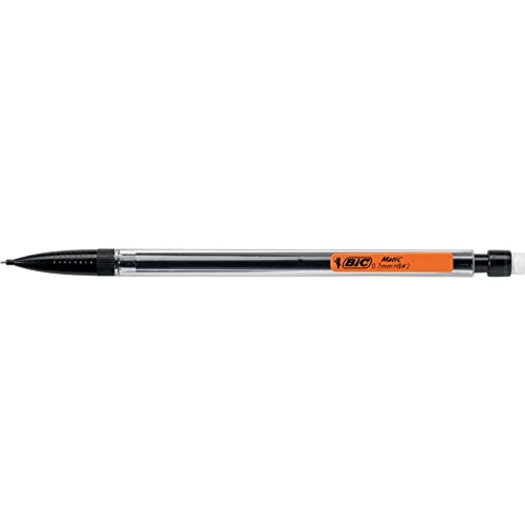 BIC Matic Druckbleistift, 0,7 mm mit 3 Ersatzminen und Radiertip, Taschenclip – Bild 4