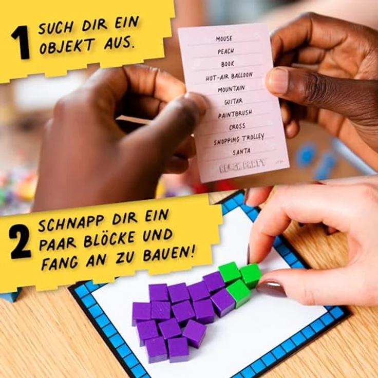 Big Potato Block Party: BAU Spiel mit bunten Klötzen für 2-8 Spieler, für Kinder ab 8 Jahren und Familien – Bild 3