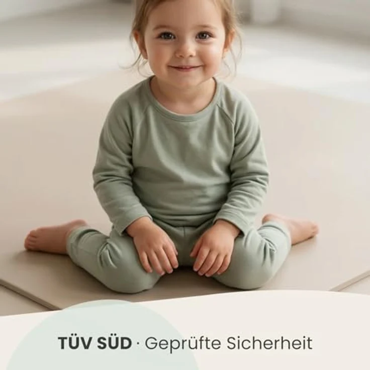 LittleTom Puzzlematte für Kinder, 18 Teile Spielmatte in modernen Pastelltönen, TÜV geprüft, 30x30 cm, beidseitig verwendbar und wasserfest, ideal für drinnen und draußen – Bild 2