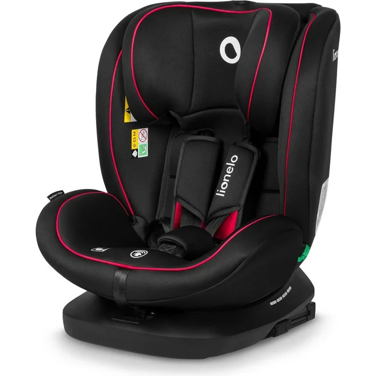 lionelo Autokindersitz BASTIAAN I-SIZE, 0-36 kg, Isofix + Top Tether, 360° EasyTurn, SideProtect, Memory Foam, ab Geburt bis 12 Jahre, Grau