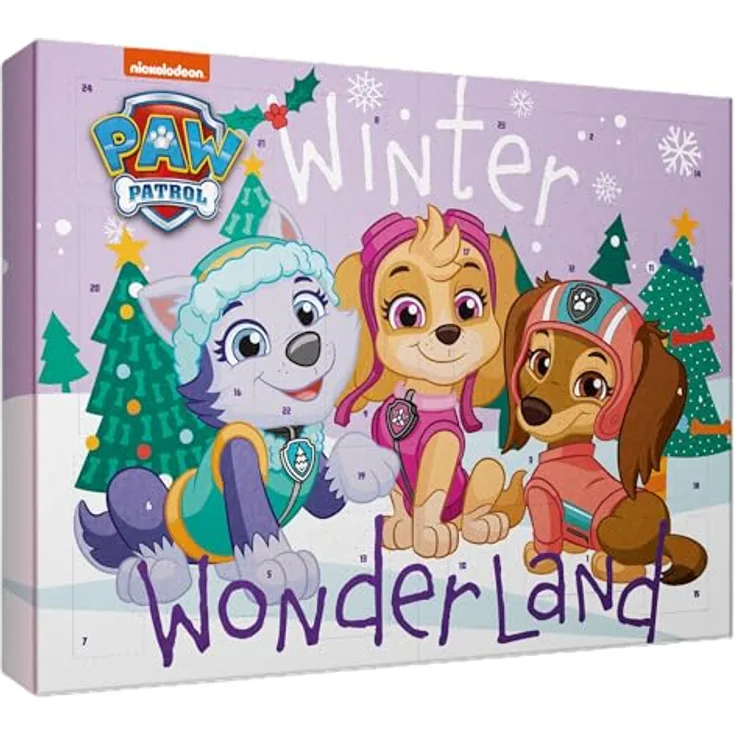 KTN Paw Patrol Winter Wonderland Beauty Adventskalender, mit 14 Accessoires und Kosmetikartikeln für Fans der PAW Patrol
