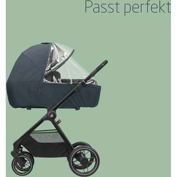 Maxi-Cosi Comfort Regenverdeck für Kinderwagen, atmungsaktiv mit Frontfenster, einfach zu befestigen, durchsichtig – Bild 5