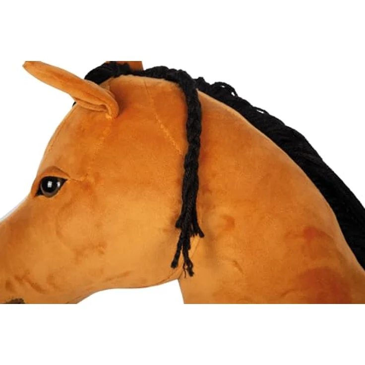 Small Foot Steckenpferd Hobby Horse Melodie, braun, inkl. Halfter, Trense & Führstrick, für aktives Hobby Horsing – Bild 11