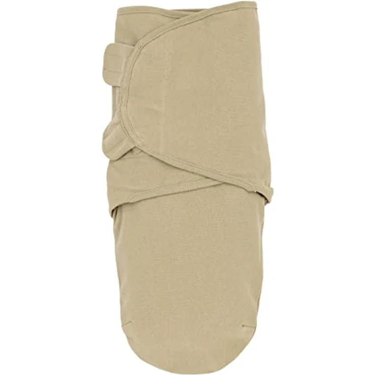 Meyco Baby Branches/Uni Pucksack 2er Pack, Erstausstattung Neugeborene (Pucktuch für Babys ab 0-3 Monaten, weicher Schlafkomfort, atmungsaktiv und feuchtigkeitsabsorbierend, Einschlafhilfe), Sand – Bild 4