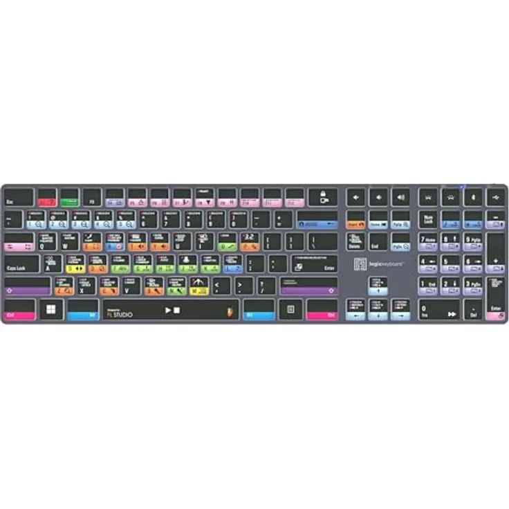 LogicKeyboard FL Studio Titan UK WIN, hochwertige Tastatur für Musikproduktion mit maßgeschneiderten Shortcuts