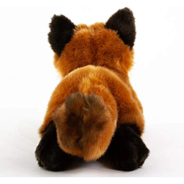 Teddys Rothenburg Kuscheltier Fuchs liegend rotbraun 30cm (mit Schwanz) – Bild 3