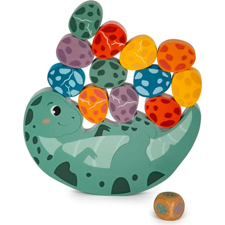 Small Foot - Wooden Balance Game Dino, 14-teiliges Brettspiel für Kinder – Bild 2