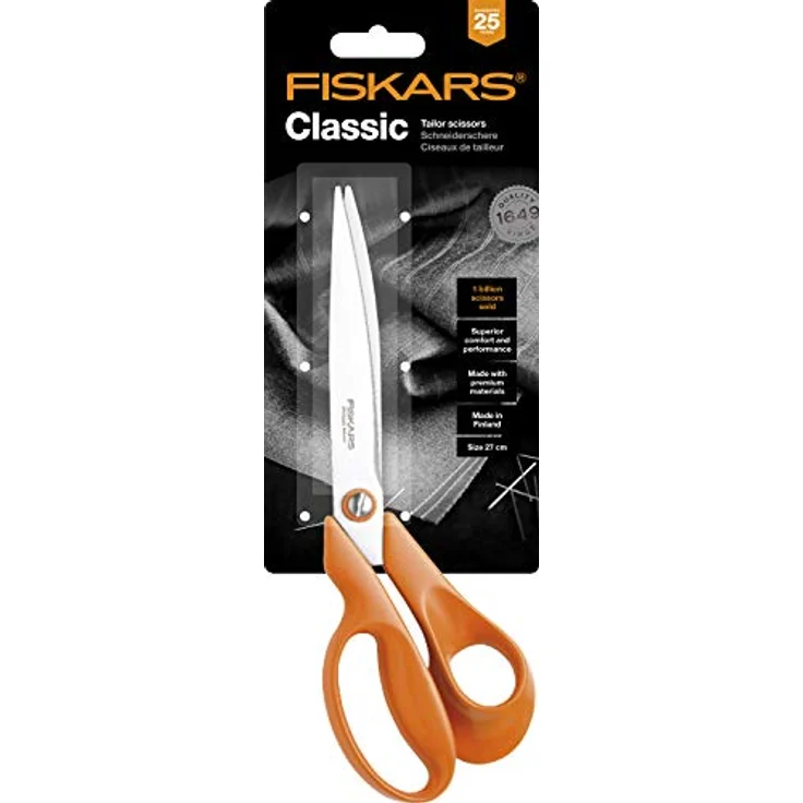 Fiskars Papierschere Schneiderschere 27 cm, rostfreier Stahl mit einstellbarem Klingendruck, spülmaschinenfest – Bild 7