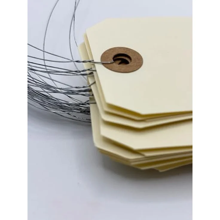 agipa 101580 Gepäckanhänger, 120 x 57 mm, neutral, mit Draht – Bild 5