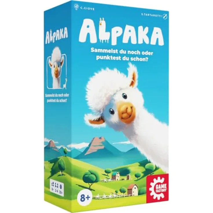Carletto Deutschland Alpaka (d) Brettspiel, strategisches Kartenspiel zur Optimierung von Einkommen und Spezialfähigkeiten